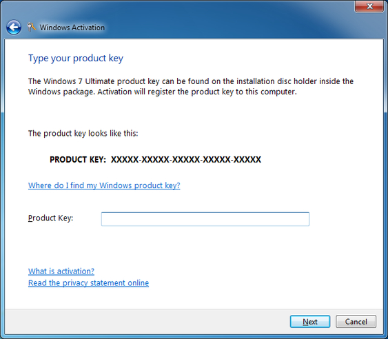 Free Windows 7 Product Key for Windows 7
